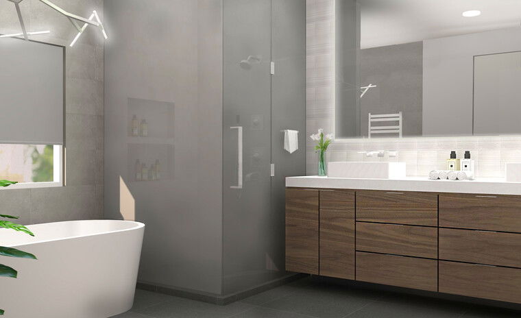 Online design Contemporary Bathroom by Ani K. thumbnail