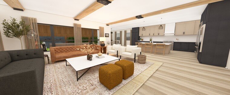 Online design Contemporary Combined Living/Dining by Zena A. thumbnail