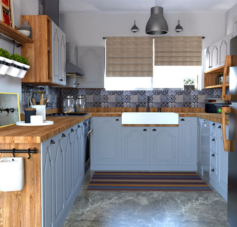 Diseño en línea Cocina Ecléctica por Eleni M. miniatura