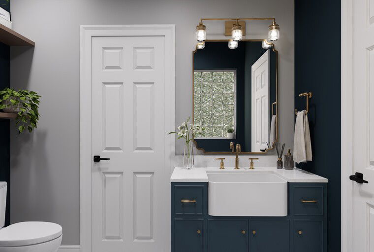 Diseño en línea de baño tradicional por Lara D. miniatura