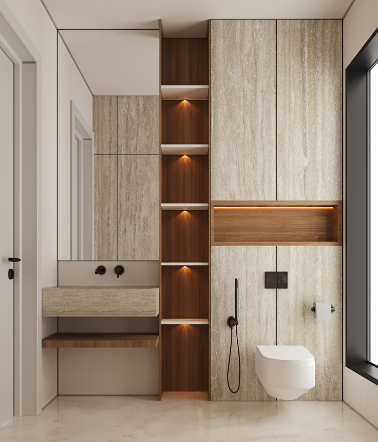 Online design Modern Bathroom by Tara M. thumbnail