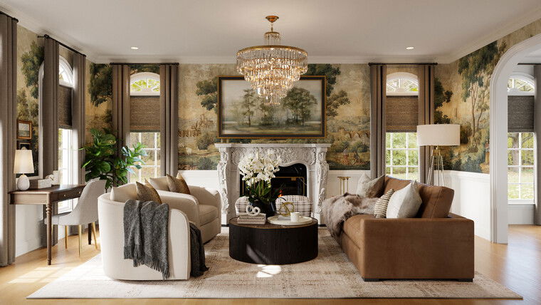 Online design Transitional Living Room by Rachel H. thumbnail