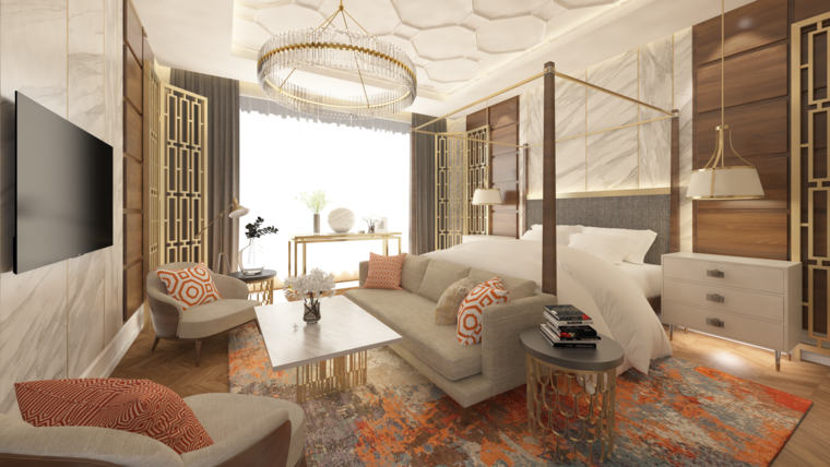 Online design Glamorous Bedroom by Atif N. thumbnail