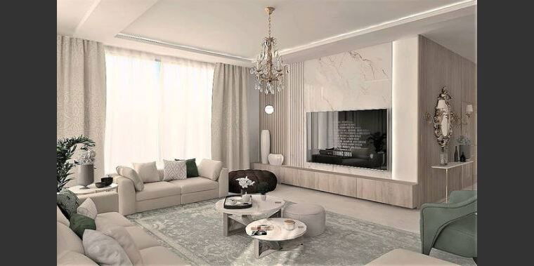 Online design Modern Living Room by Ghania E. thumbnail