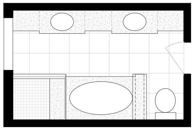 Online Designer Bathroom Floorplan