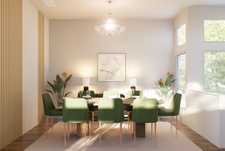 Online design Transitional Combined Living/Dining by Dusan J. thumbnail