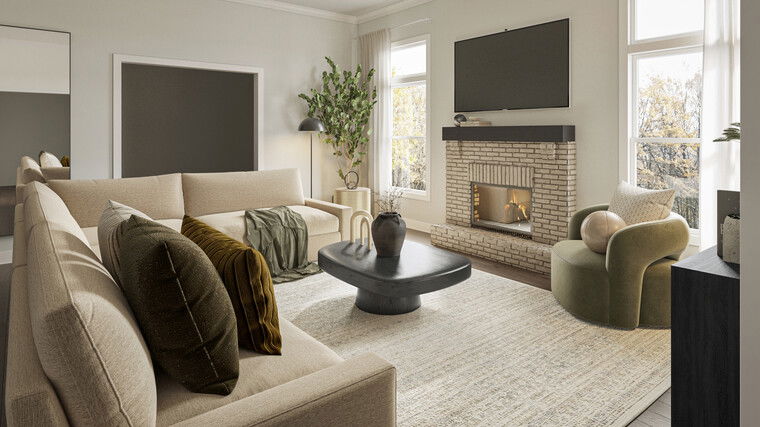 Online design Modern Living Room by Sharné L. thumbnail