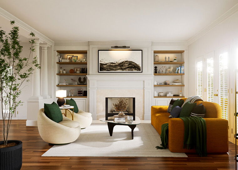 Online design Contemporary Living Room by Nicholas M. thumbnail