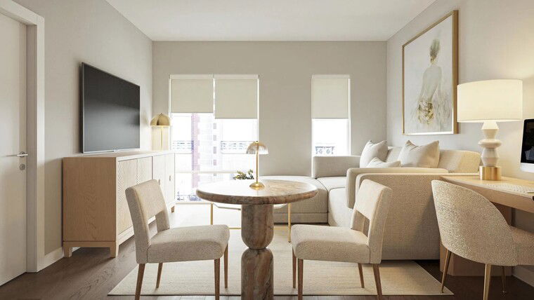 Online design Modern Combined Living/Dining by Ashley S. thumbnail