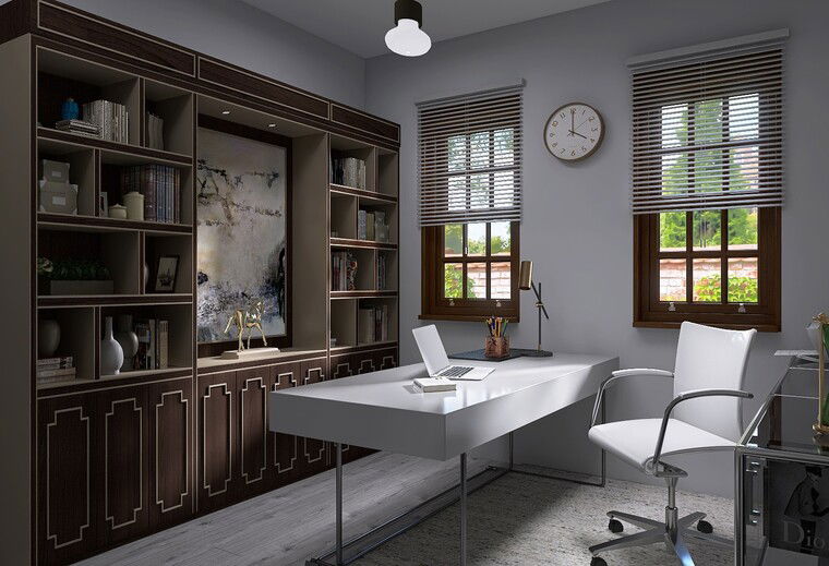 Online design Contemporary Home Office by Hajara M. thumbnail