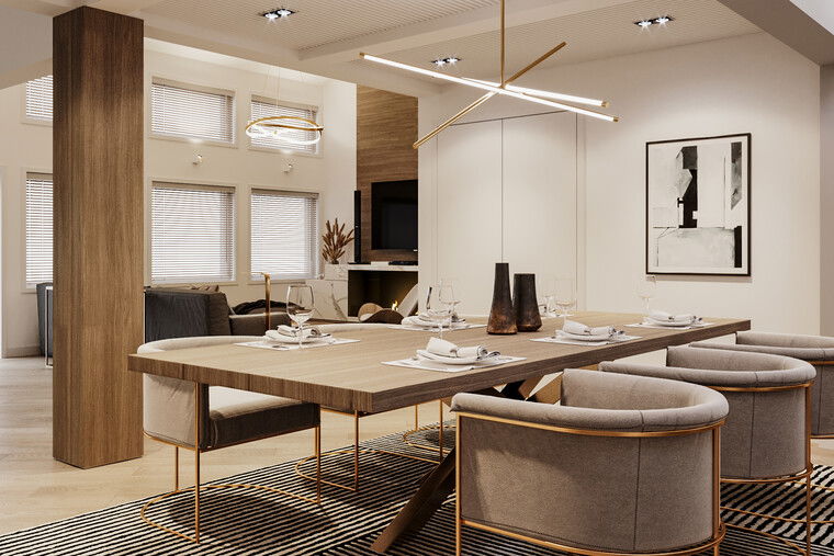Online design Contemporary Combined Living/Dining by Mladen C. thumbnail