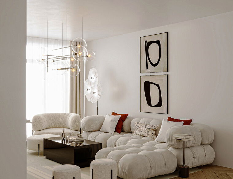 Online design Modern Living Room by Pateniah M. thumbnail