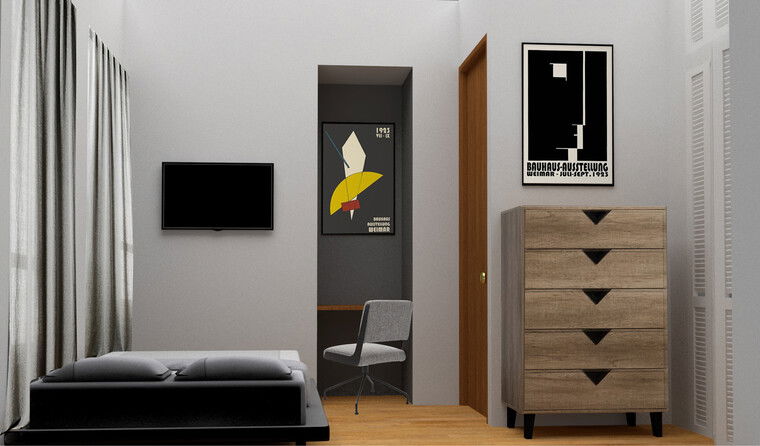 Diseño en línea Dormitorio Contemporáneo por Danai G. miniatura