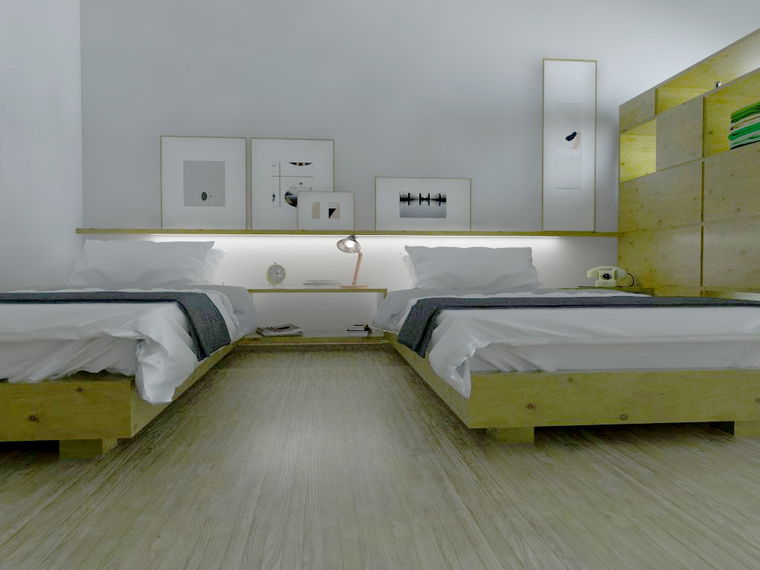 Diseño en línea Dormitorio Contemporáneo por Eleni M. miniatura