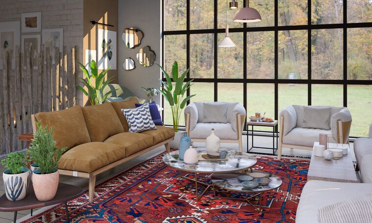 Online design Transitional Living Room by Nada M. thumbnail