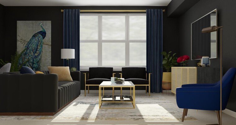 Online design Glamorous Living Room by Amanda B. thumbnail