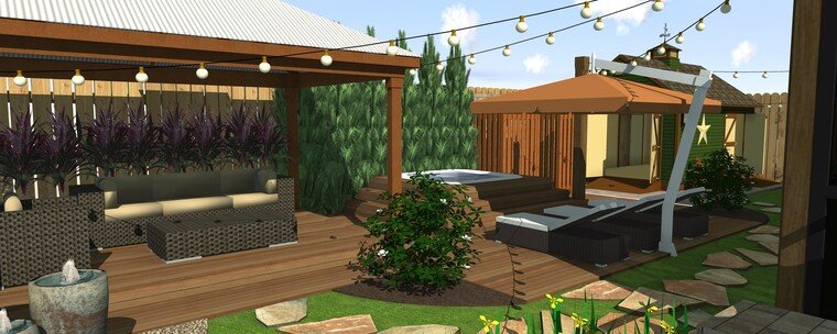 Online design Transitional Patio by Ana I. thumbnail