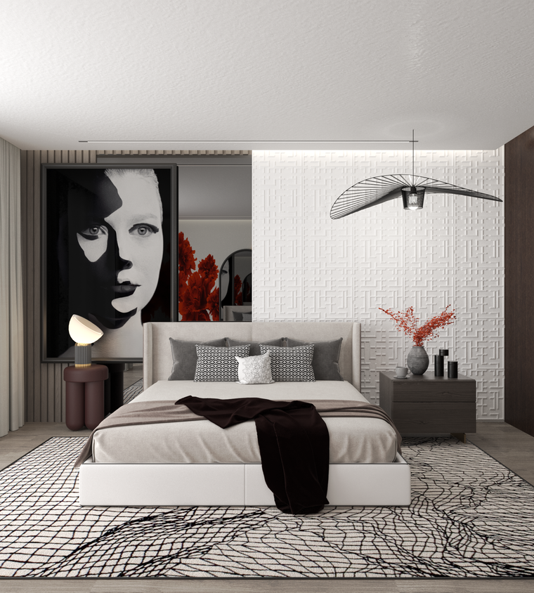 Online design Modern Bedroom by Nourhan M. thumbnail