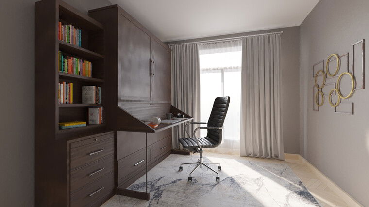 Online design Contemporary Home Office by Ghania E. thumbnail