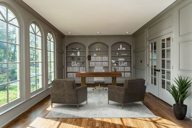 Online design Transitional Home Office by Lisa D. thumbnail