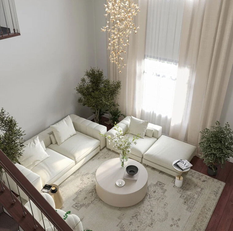 Online design Modern Living Room by Nada M. thumbnail