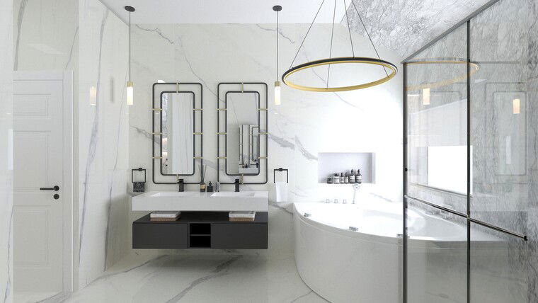 Diseño en línea Baño Glamuroso por Saida G. miniatura