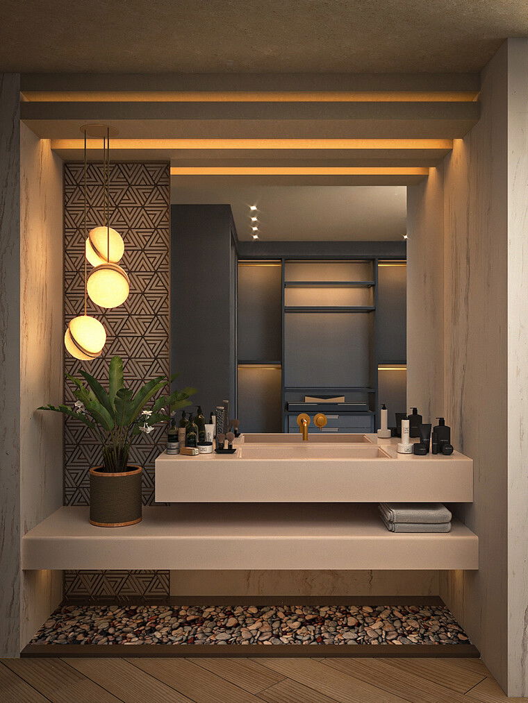 Online design Contemporary Bathroom by Rehan A. thumbnail