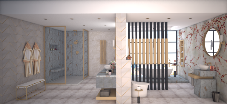 Online design Glamorous Bathroom by Aamirah P. thumbnail
