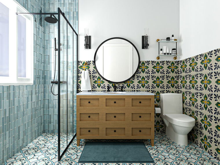 Online design Eclectic Bathroom by Sahar M. thumbnail