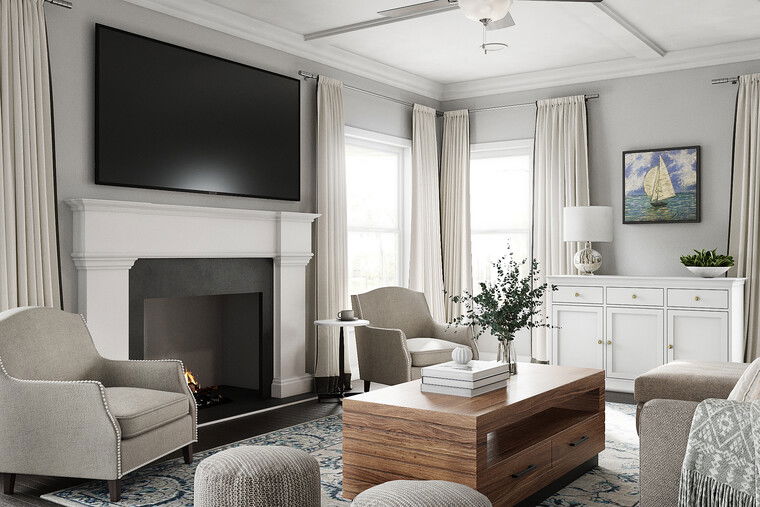 Online design Transitional Living Room by Picharat A. thumbnail