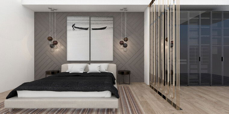 Online design Modern Bedroom by Vanessa A. thumbnail