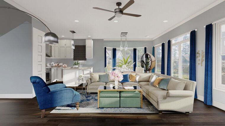 Online design Glamorous Living Room by Franzi K. thumbnail
