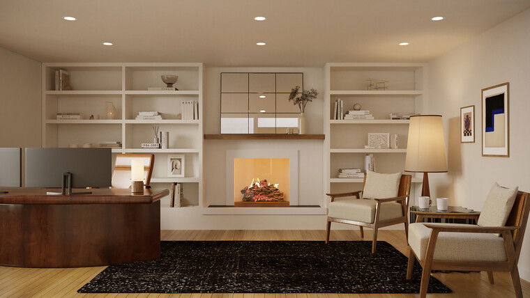 Online design Contemporary Home Office by Anna Y. thumbnail