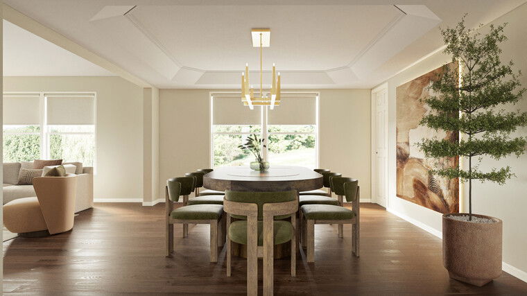 Online design Contemporary Combined Living/Dining by Jillian M. thumbnail