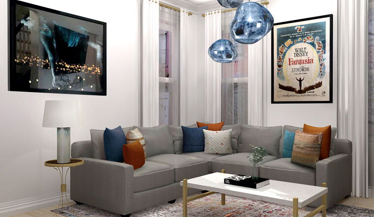 Online design Eclectic Living Room by Ani K. thumbnail