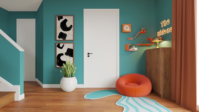 Online design Eclectic Living Room by Jillian M. thumbnail