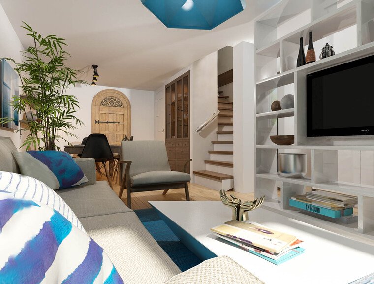 Online design Beach Living Room by Natasa P. thumbnail