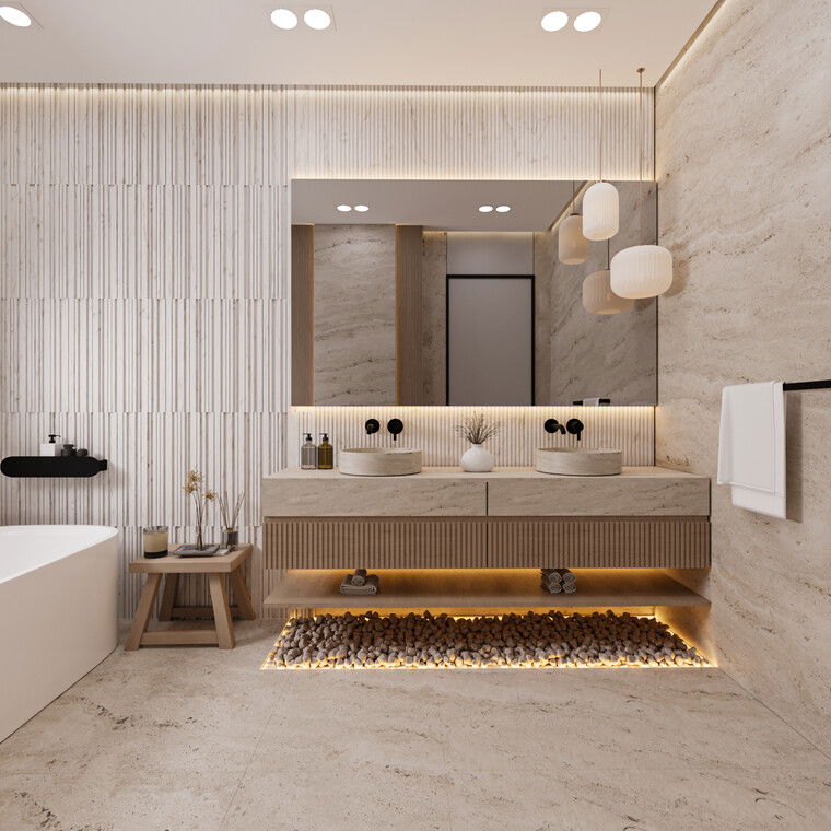Online design Contemporary Bathroom by Sahar M. thumbnail