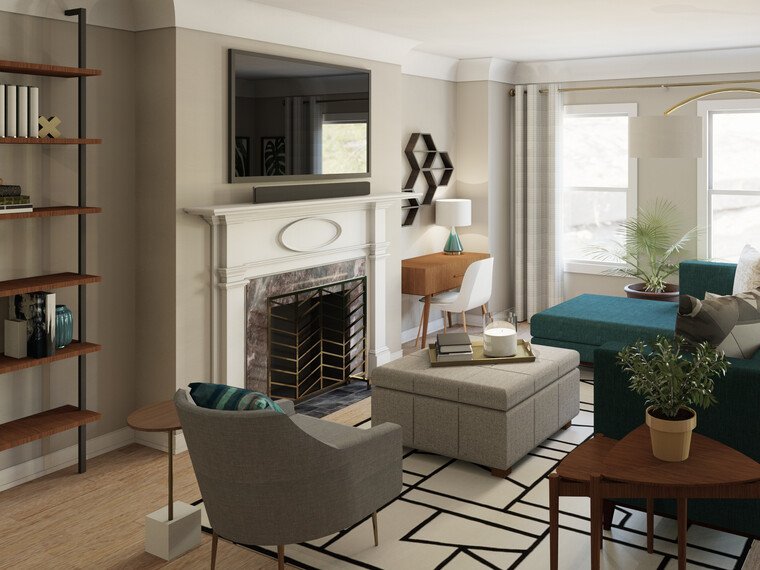 Online design Glamorous Living Room by Lynda N thumbnail