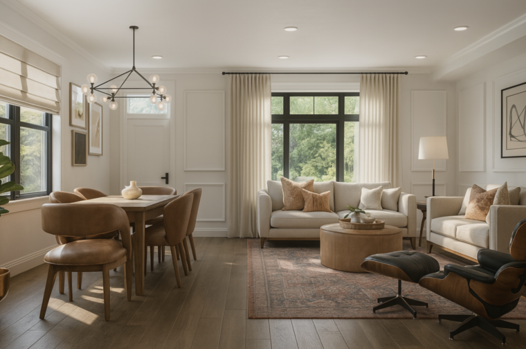 Online design Eclectic Combined Living/Dining by Stacy D. thumbnail