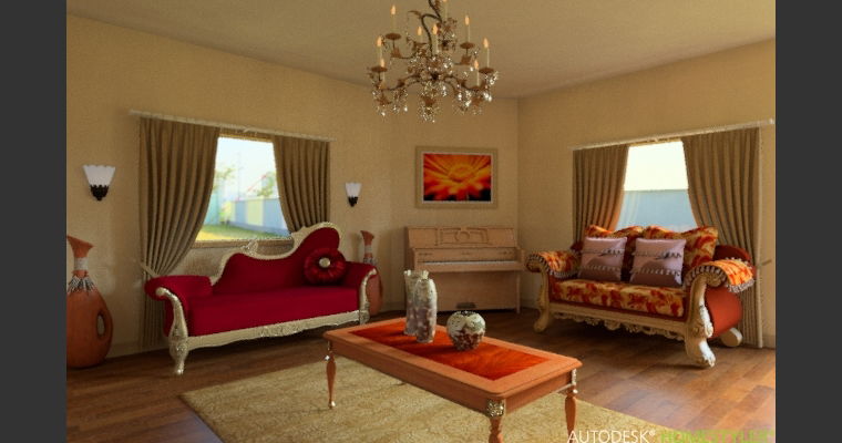 Online design Traditional Living Room by Zina O. thumbnail