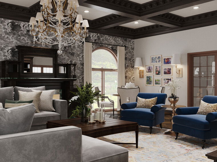 Online design Traditional Living Room by Aida A. thumbnail