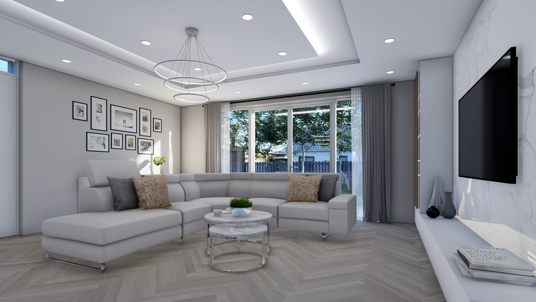 Online design Modern Combined Living/Dining by Picharat A. thumbnail