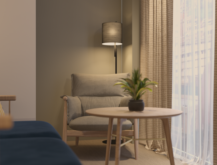 Online design Modern Living Room by Nileta K. thumbnail