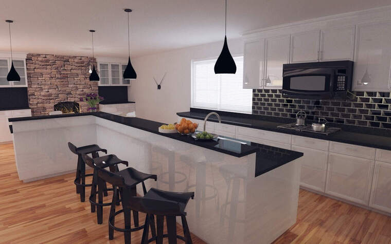 Diseño en línea Sala/Comedor Combinado Contemporáneo por Elisabetta R. miniatura