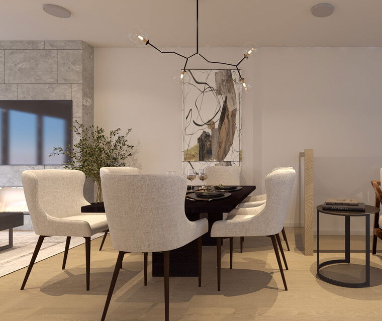 Online design Contemporary Dining Room by Sahar M. thumbnail