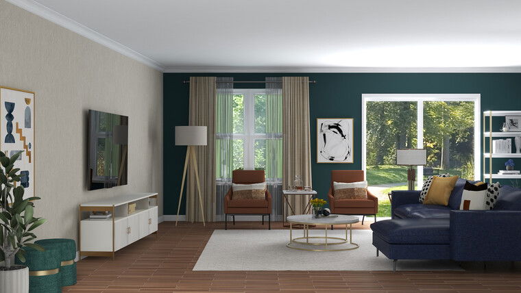 Online design Eclectic Combined Living/Dining by Laura S. thumbnail
