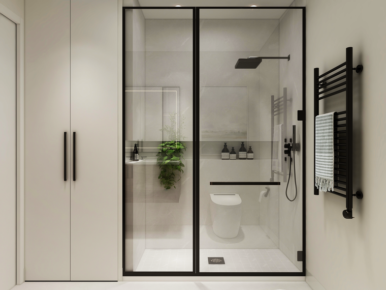 Online design Modern Bathroom by Kamila A. thumbnail