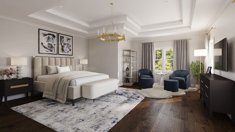 Diseño en línea Dormitorio Glamuroso por Dragana V. miniatura