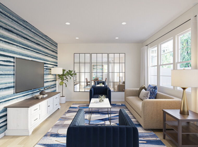 Online design Modern Living Room by Sharné L. thumbnail